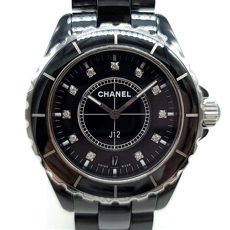 chanel j12 chronograph black ceramic|Chanel j12 black ceramic watch.